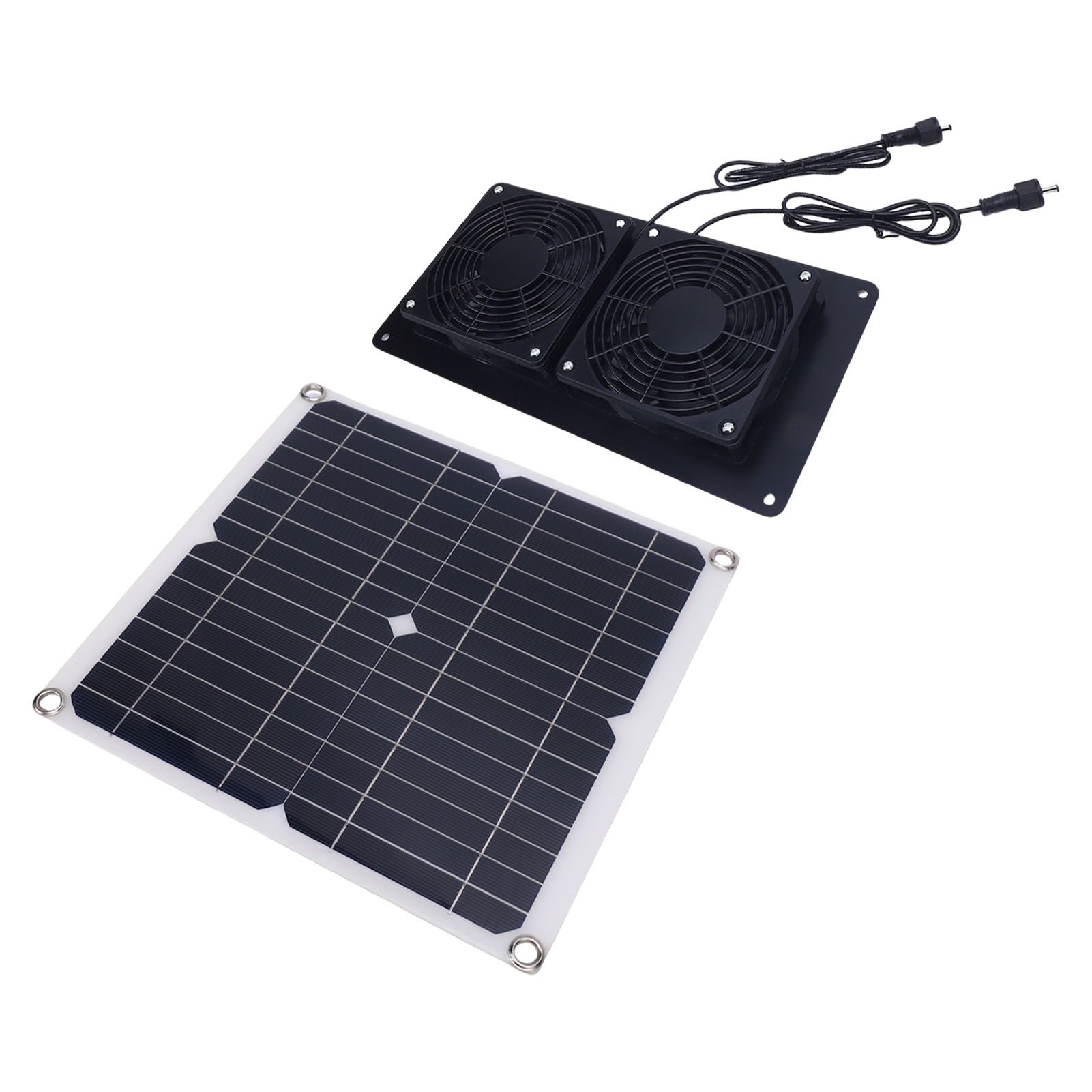 Solar Powered Exhaust Fan 12W 18V Monocrystalline Silicon Solar Panel Dual Fan view 9