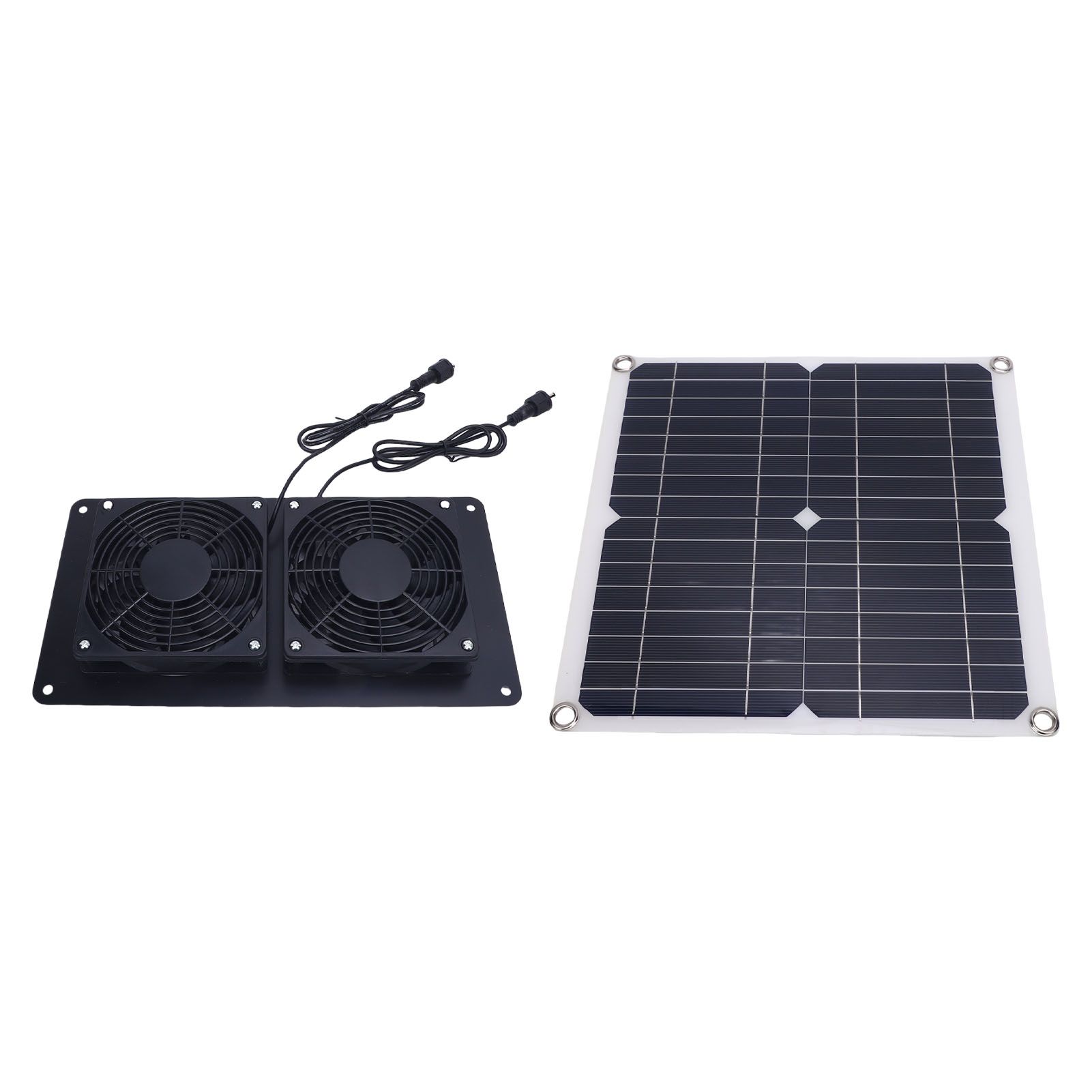 Solar Powered Exhaust Fan 12W 18V Monocrystalline Silicon Solar Panel Dual Fan view 11