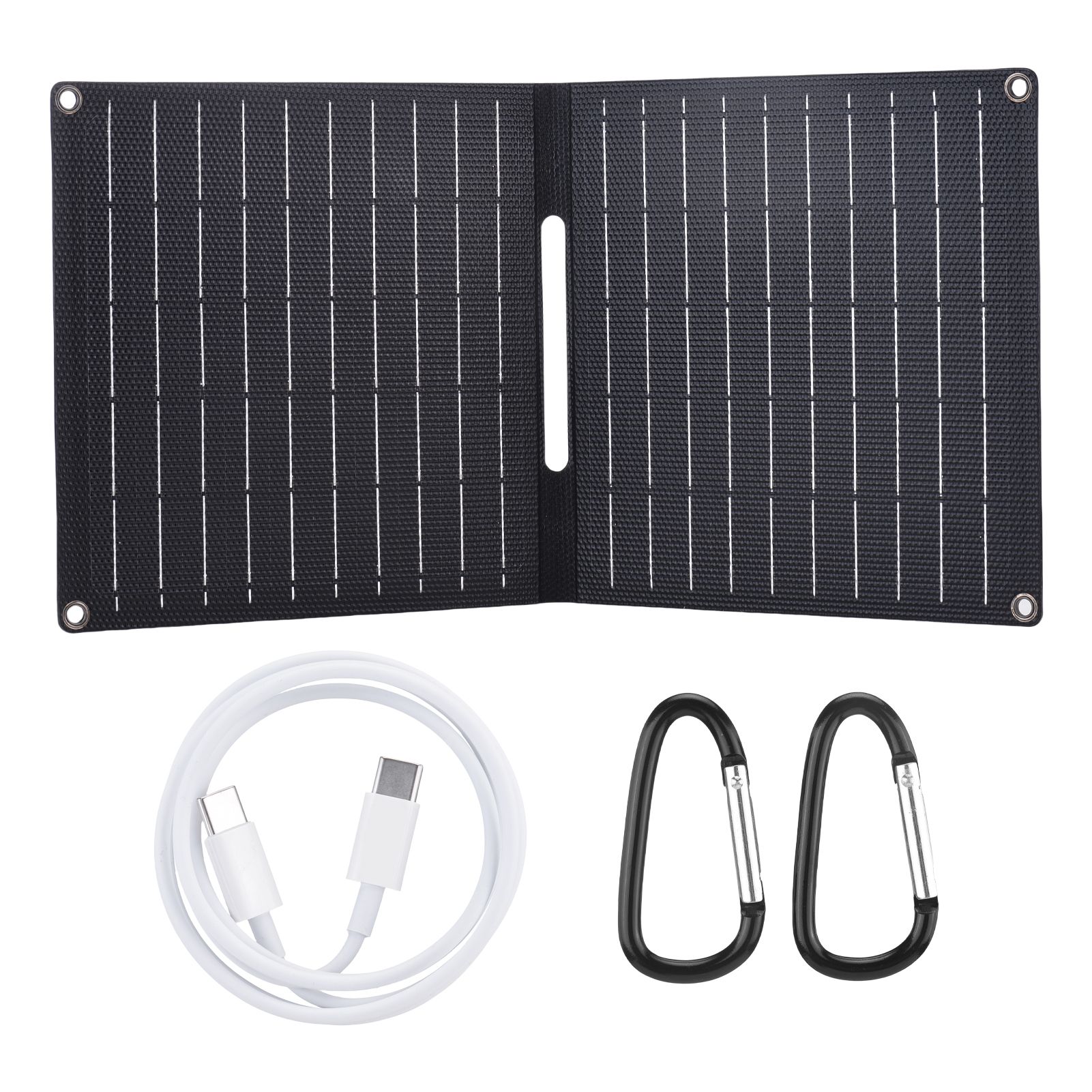 15W 5V Portable Foldable Solar Panel IP67 Waterproof USB and Type-C Outputs view 3