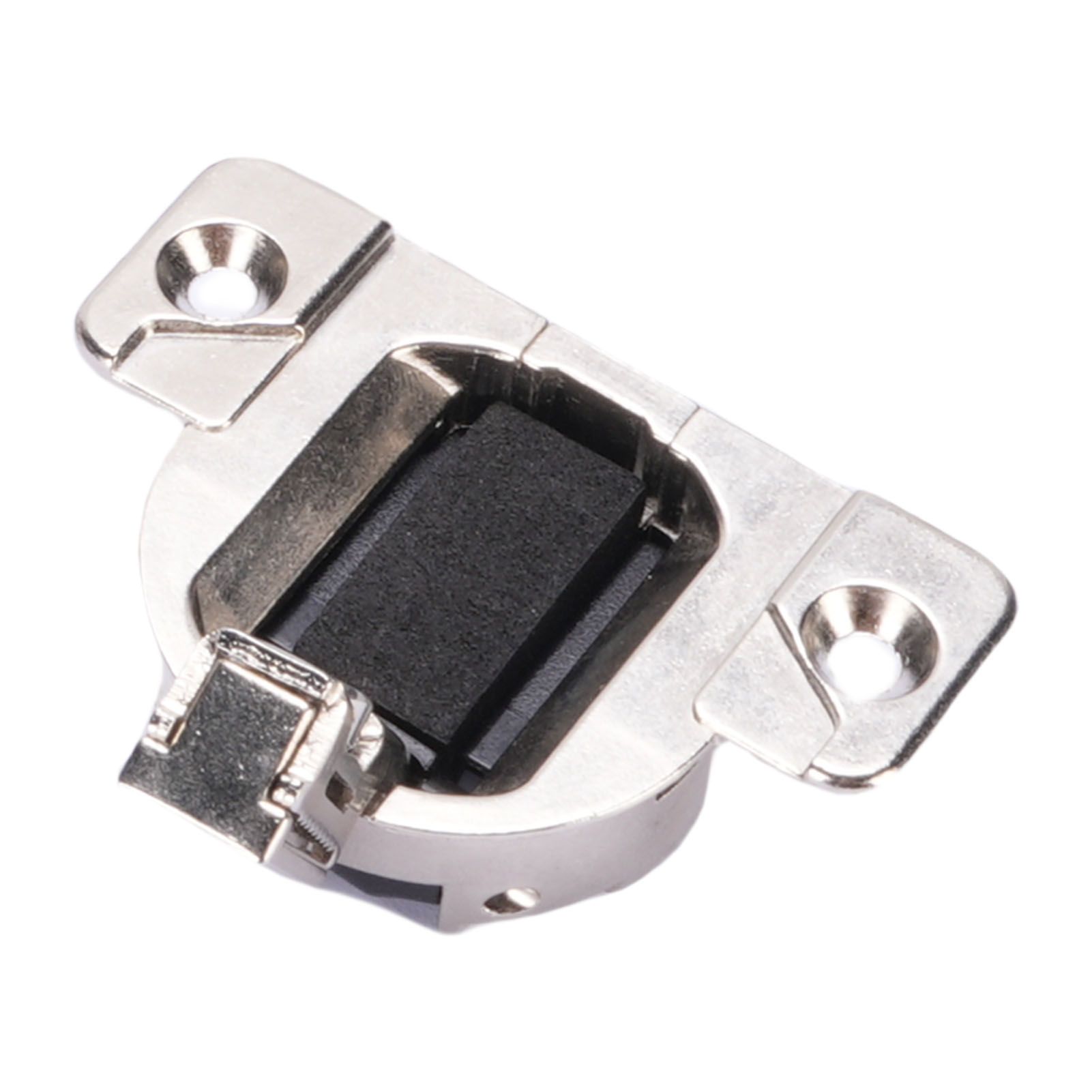 8Pcs 110 Degrees Screw On Self Closing Compact 33 Hinge Zinc Alloy Sturdy view 5