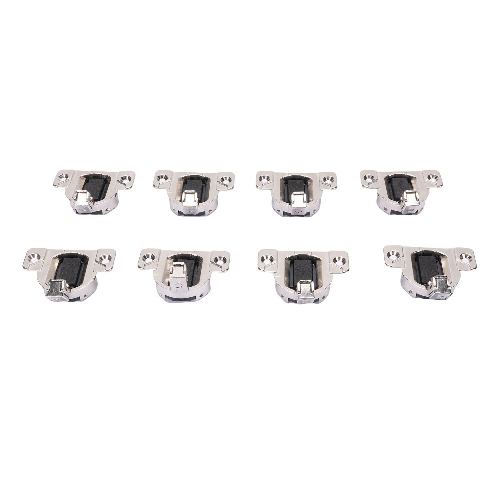 8Pcs 110 Degrees Screw On Self Closing Compact 33 Hinge Zinc Alloy Sturdy view 6
