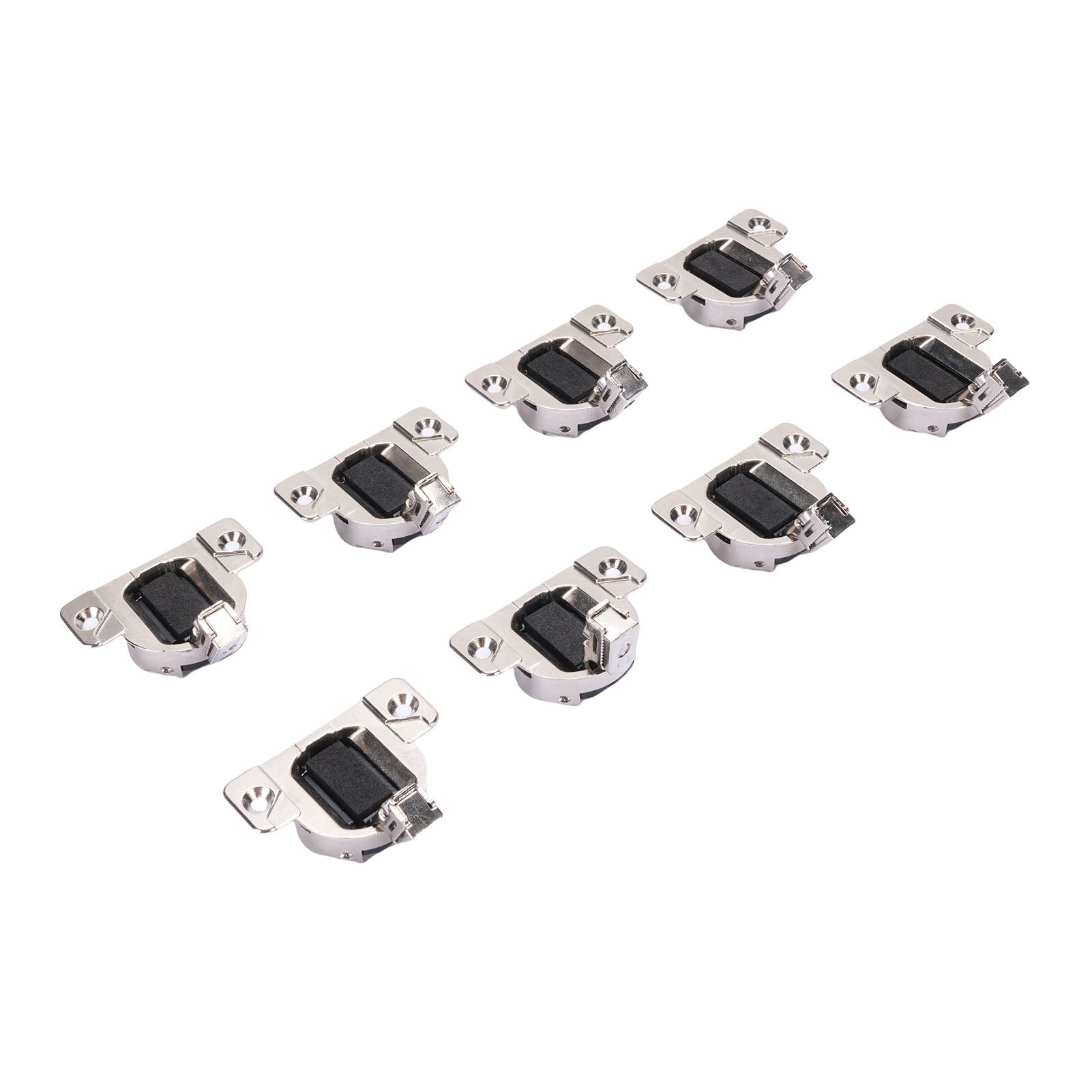 8Pcs 110 Degrees Screw On Self Closing Compact 33 Hinge Zinc Alloy Sturdy view 10