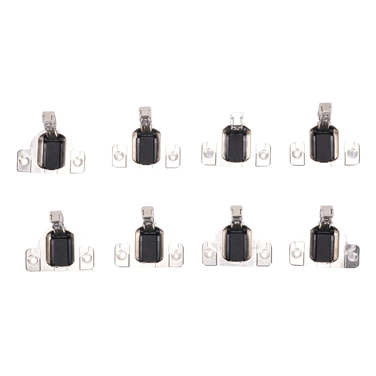 8Pcs 110 Degrees Screw On Self Closing Compact 33 Hinge Zinc Alloy Sturdy view 11