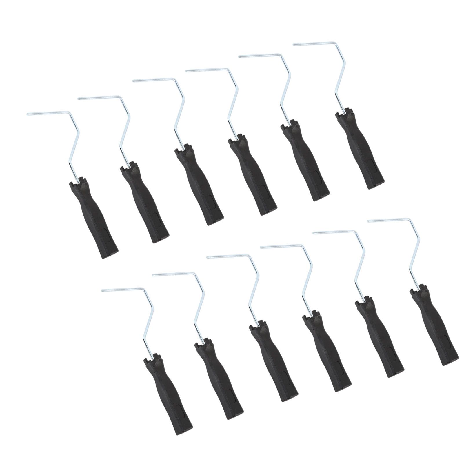 12pcs 4 Inch Paint Roller Handle Reusable Steel Plastic Grip Paint Roller view 10