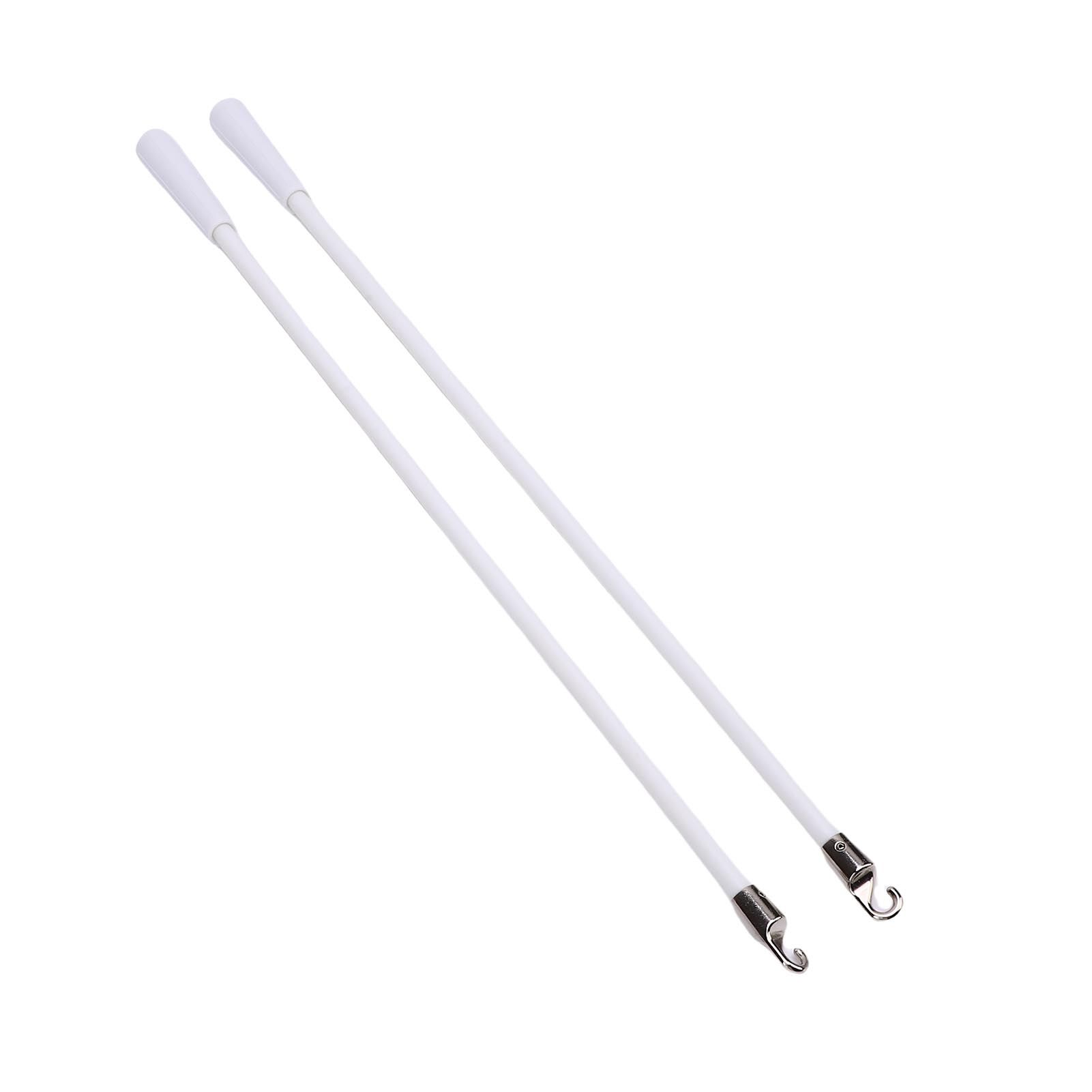 2pcs Blind Wands Vertical Blinds Stick Replacement with Hook Handle White view 12