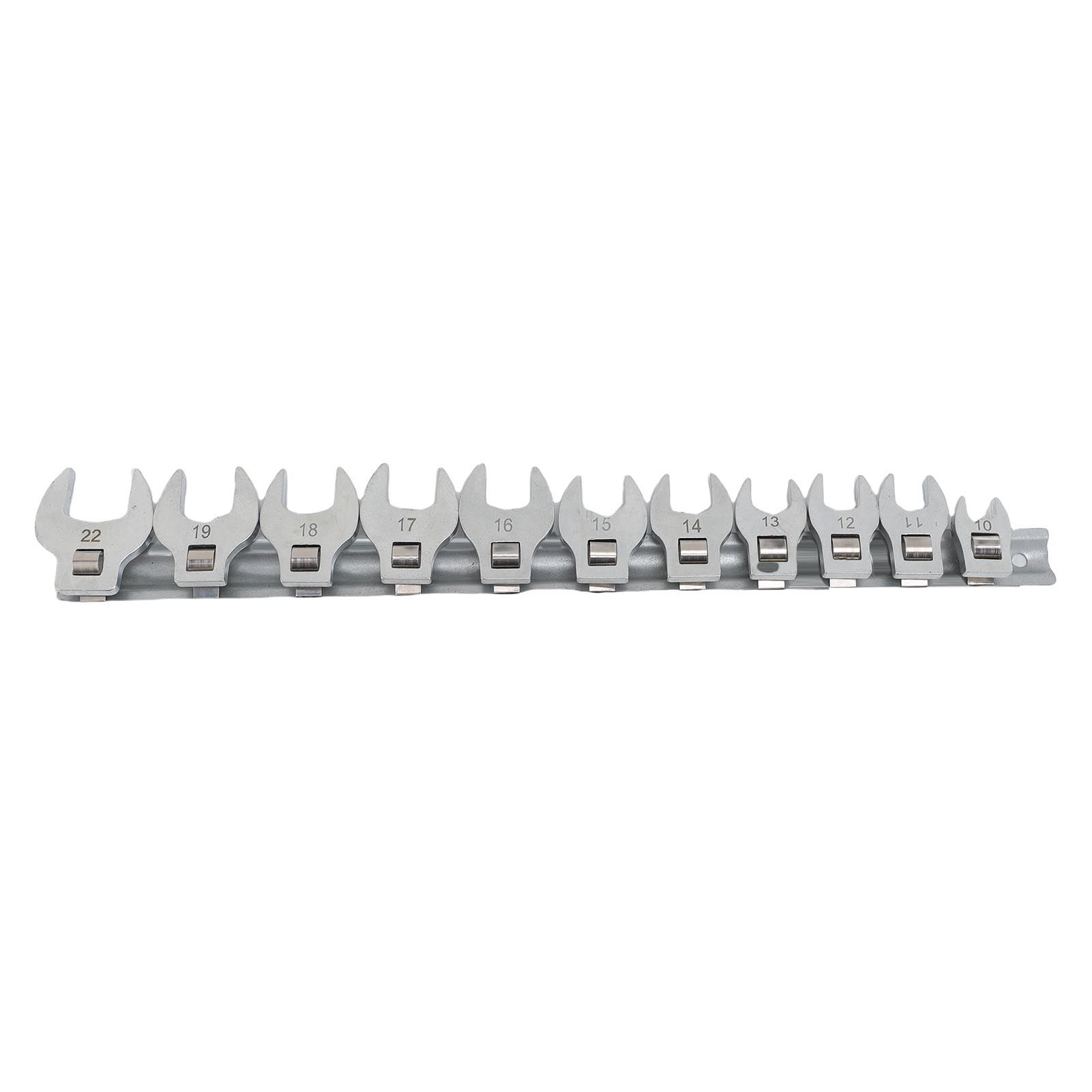 Crows Foot Wrench Set Metric Kit With Clamp On Organizer for Tight Spaces view 3