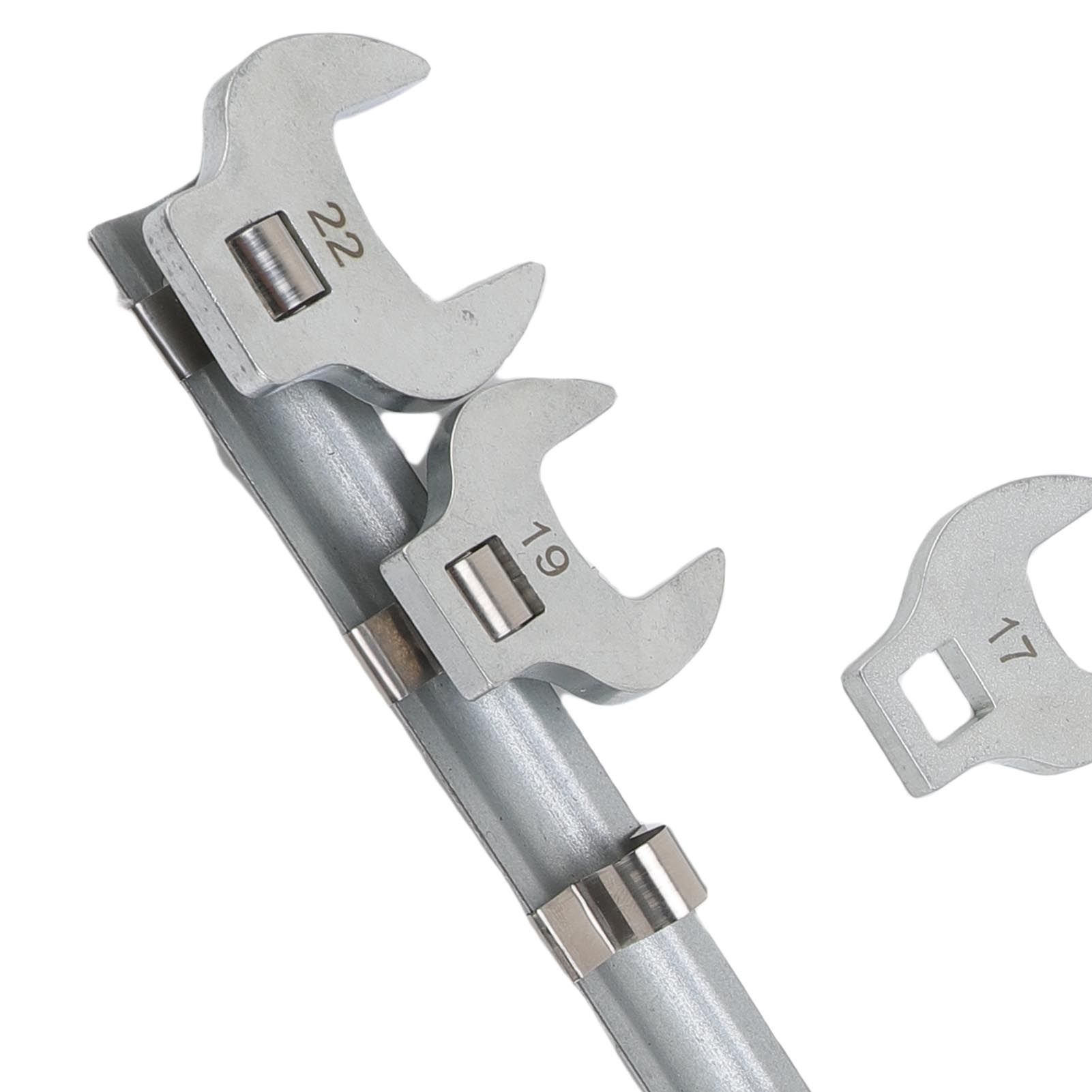 Crows Foot Wrench Set Metric Kit With Clamp On Organizer for Tight Spaces view 5
