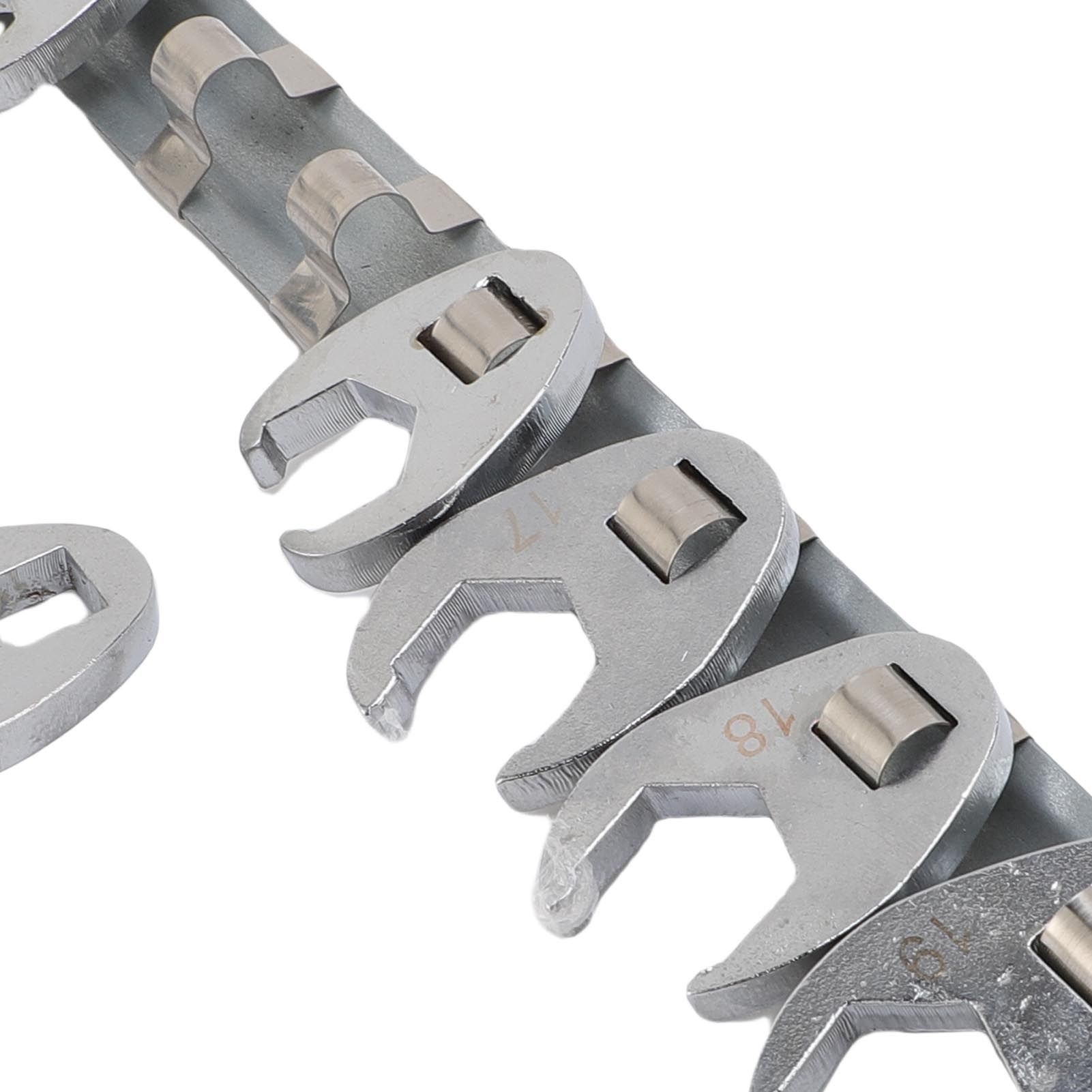 Crows Foot Wrench Set Metric Kit With Clamp On Organizer for Tight Spaces view 2
