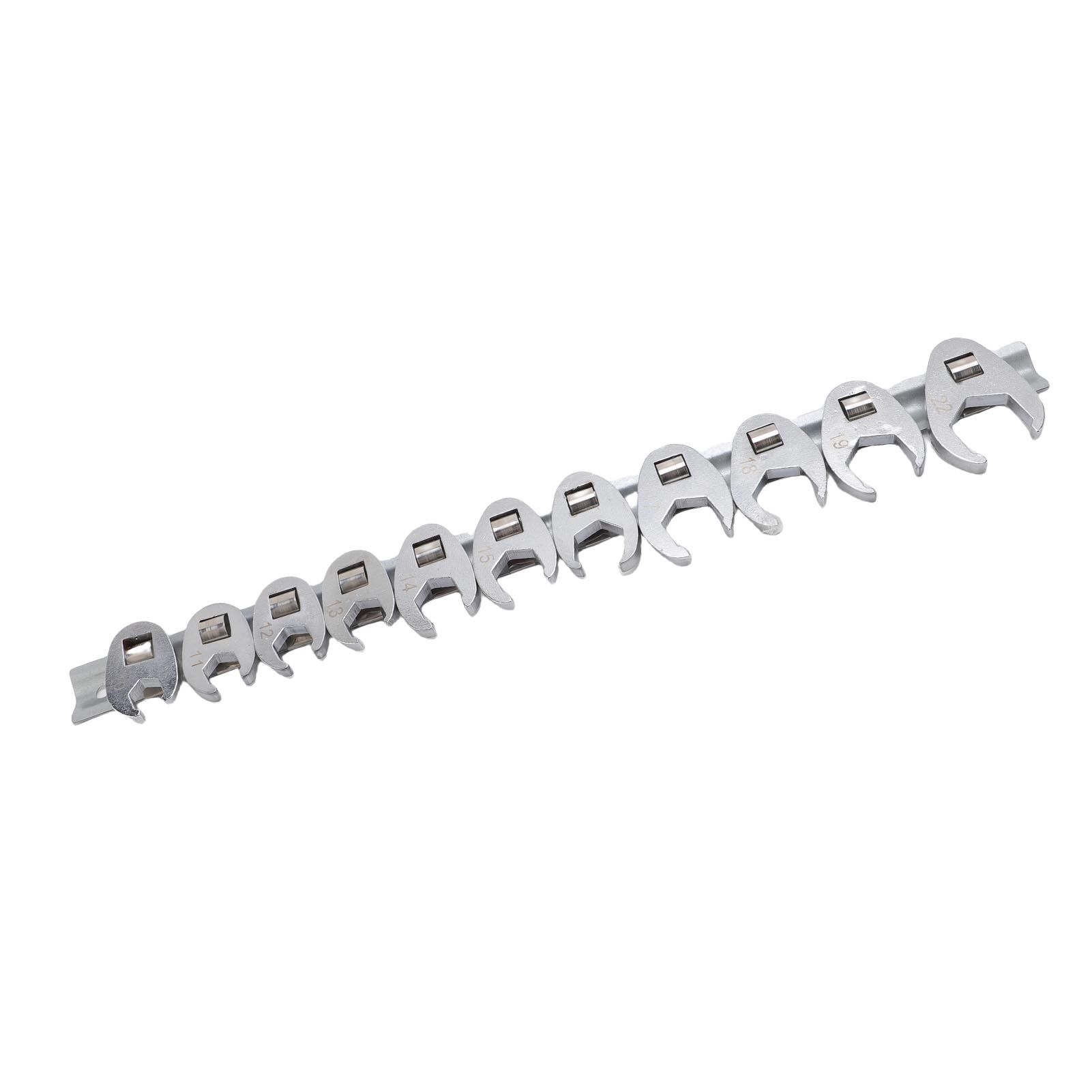 Crows Foot Wrench Set Metric Kit With Clamp On Organizer for Tight Spaces view 3