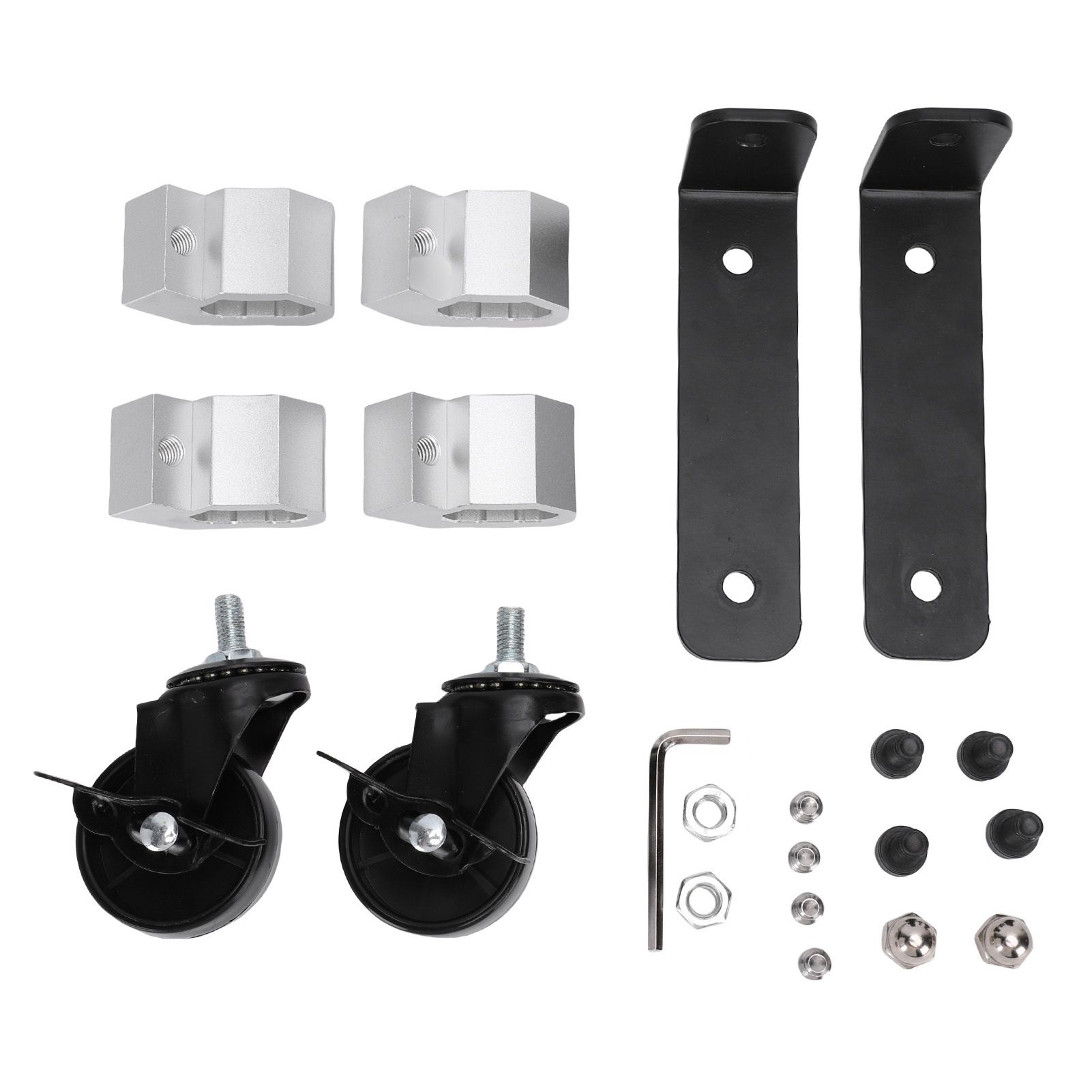 2 Set Steel Construction Front Wheels Upgraded Rolling Tool Box Caster Wheel view 3