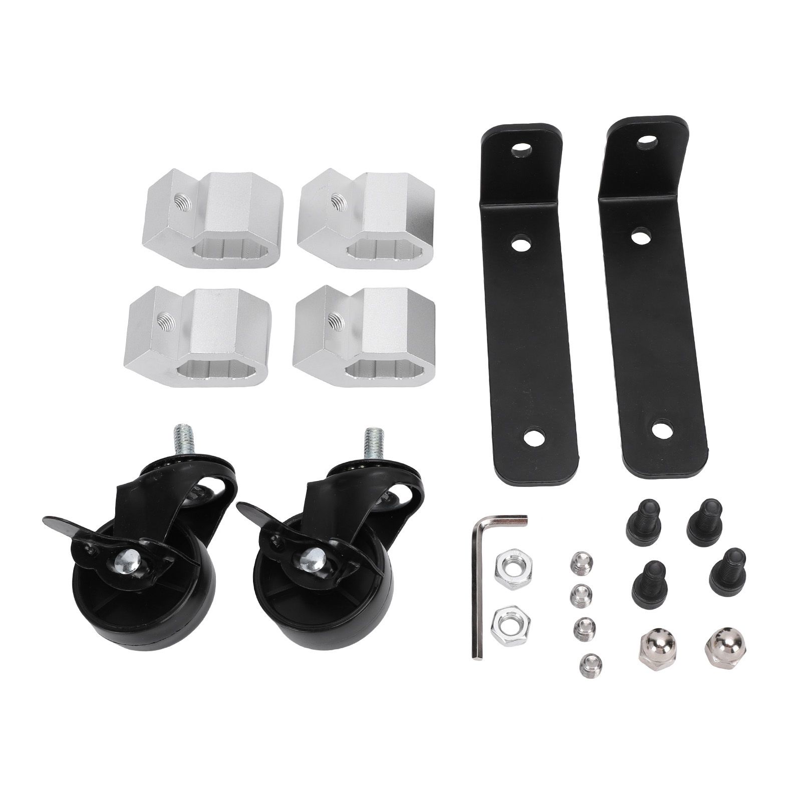 2 Set Steel Construction Front Wheels Upgraded Rolling Tool Box Caster Wheel view 4