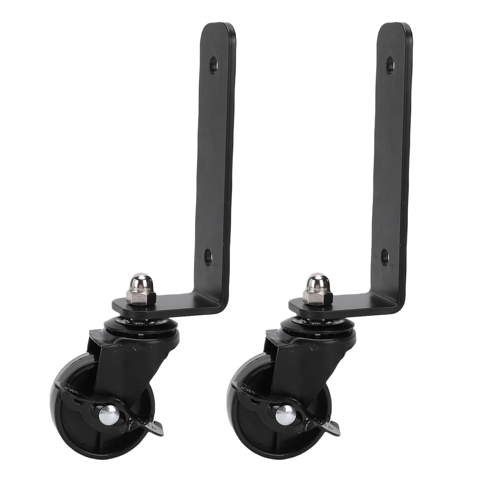 2 Set Steel Construction Front Wheels Upgraded Rolling Tool Box Caster Wheel view 6