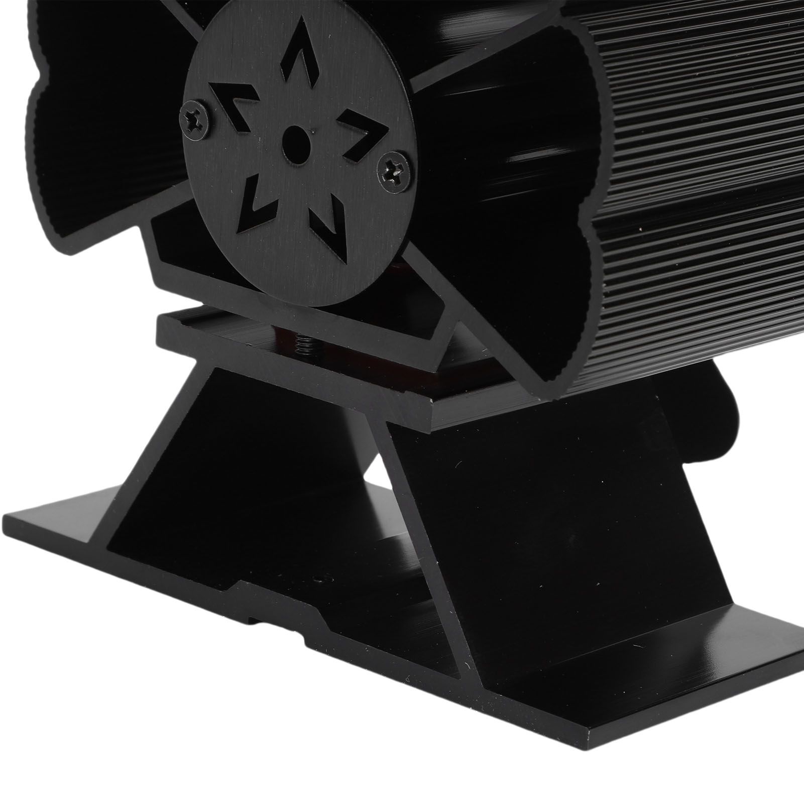 Wood Stove Fan Aluminum Alloy Portable Heat Powered Thermal Fan with view 2