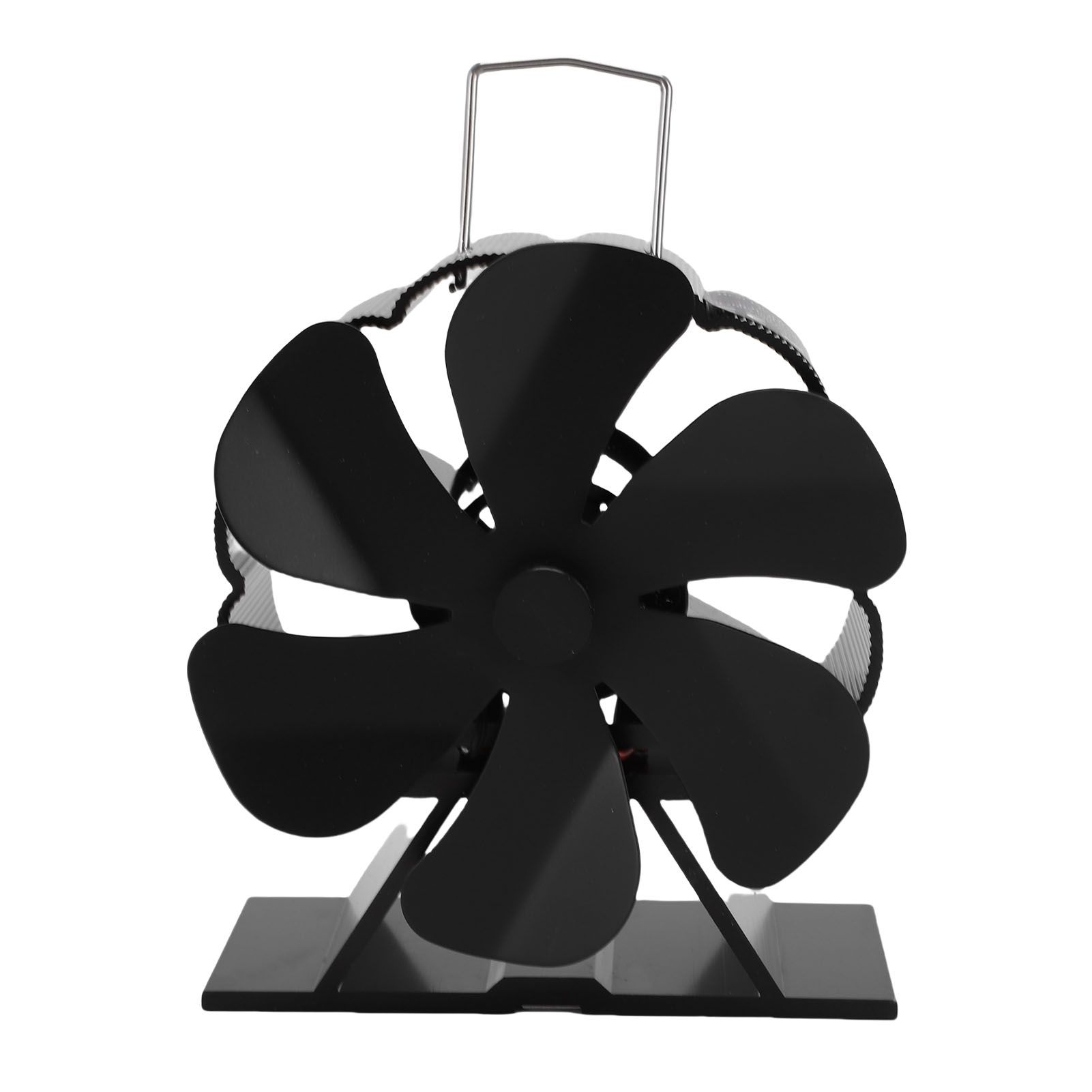 Wood Stove Fan Aluminum Alloy Portable Heat Powered Thermal Fan with view 3