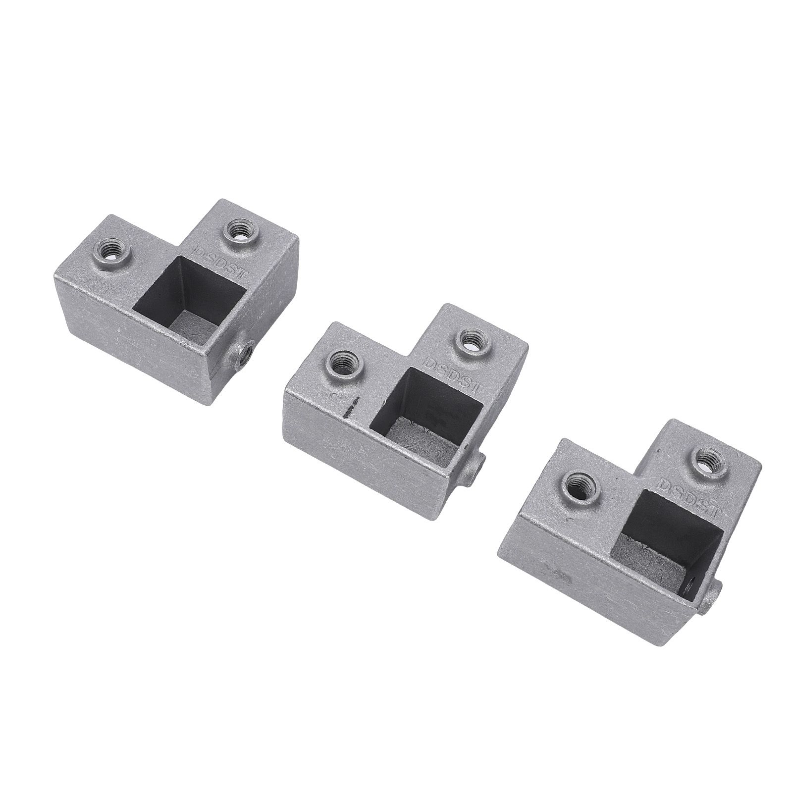 8PCS Square Tube Connector Aluminum 1 Inch 3 Way L Shaped Pipe Fitting 90 view 10