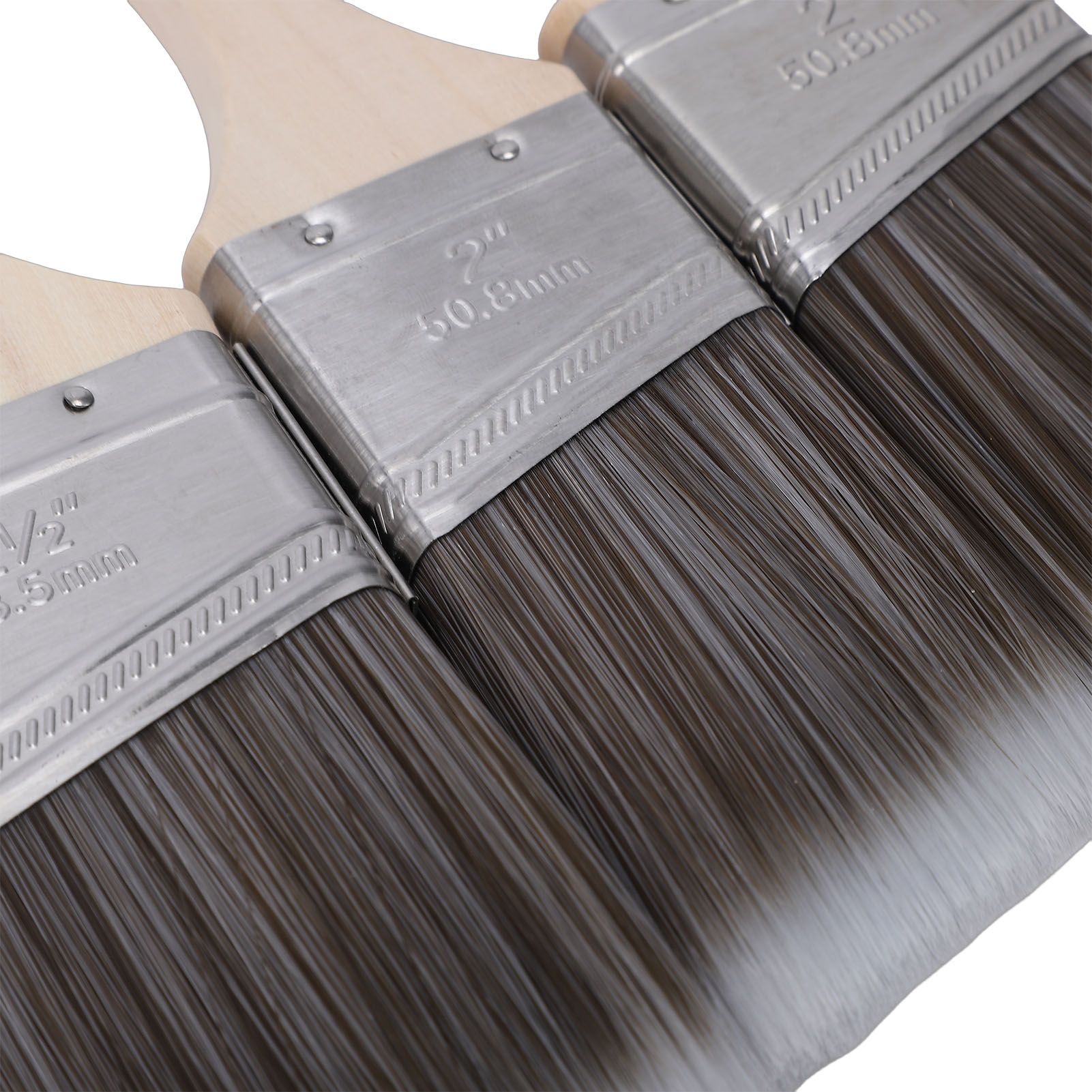 Angled Brushes with Paint Comb 2in 2.5in Short Long Handle Brushes for view 5