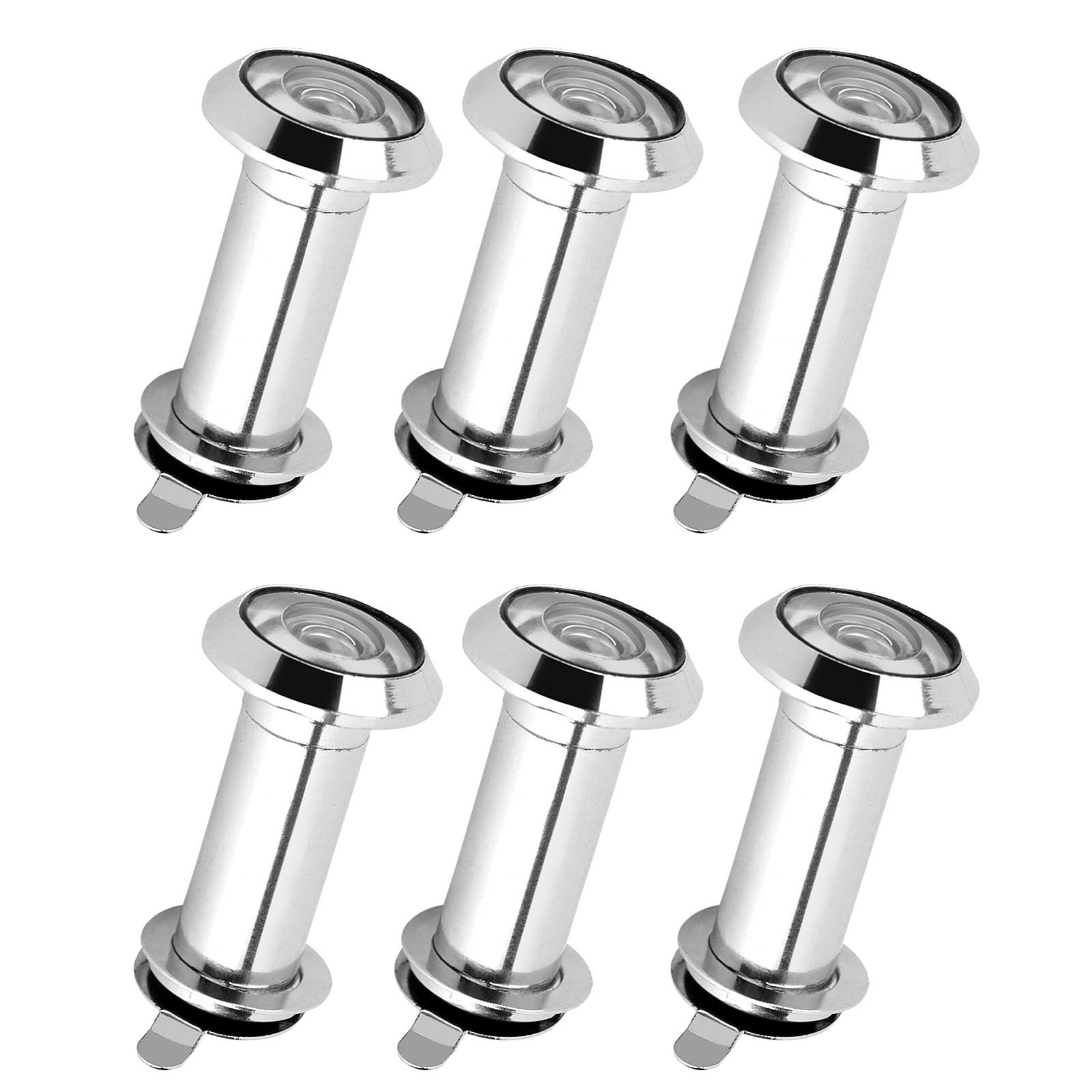 6PCS Door Viewer Peephole 220 Degree Wide Angle Peep Eye Hole 14mm Anti Theft view 3