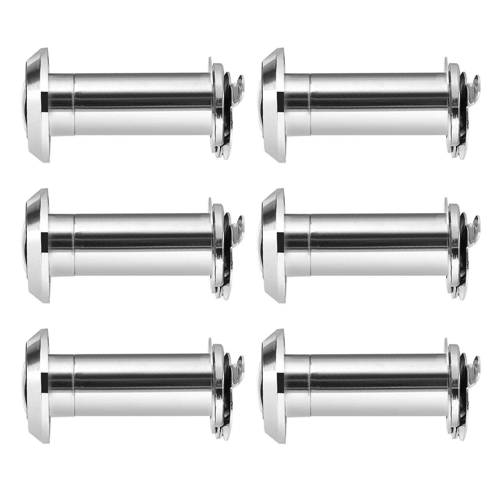 6PCS Door Viewer Peephole 220 Degree Wide Angle Peep Eye Hole 14mm Anti Theft view 9