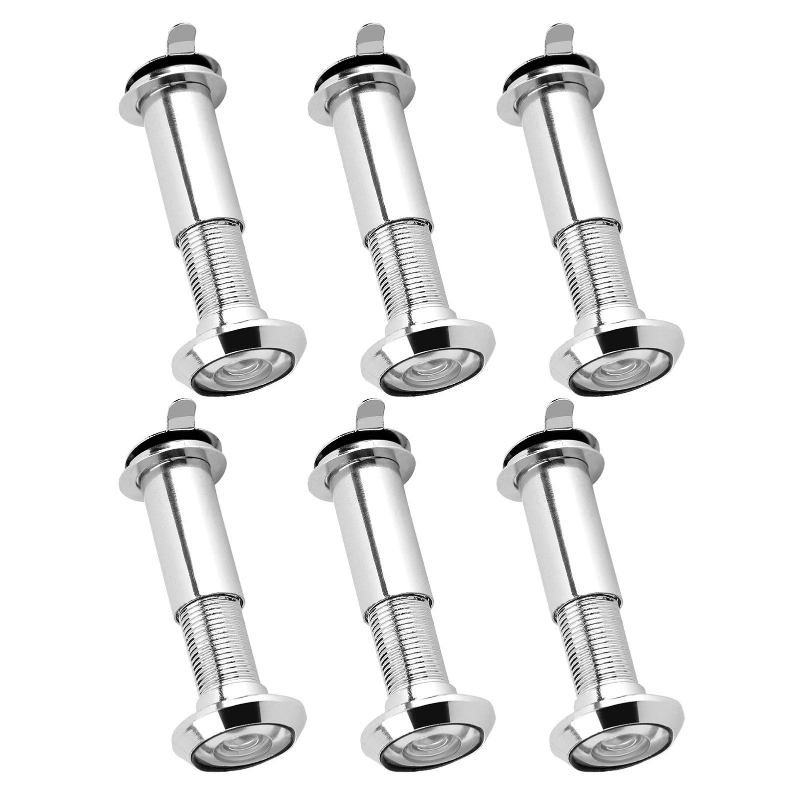 6PCS Door Viewer Peephole 220 Degree Wide Angle Peep Eye Hole 14mm Anti Theft view 10