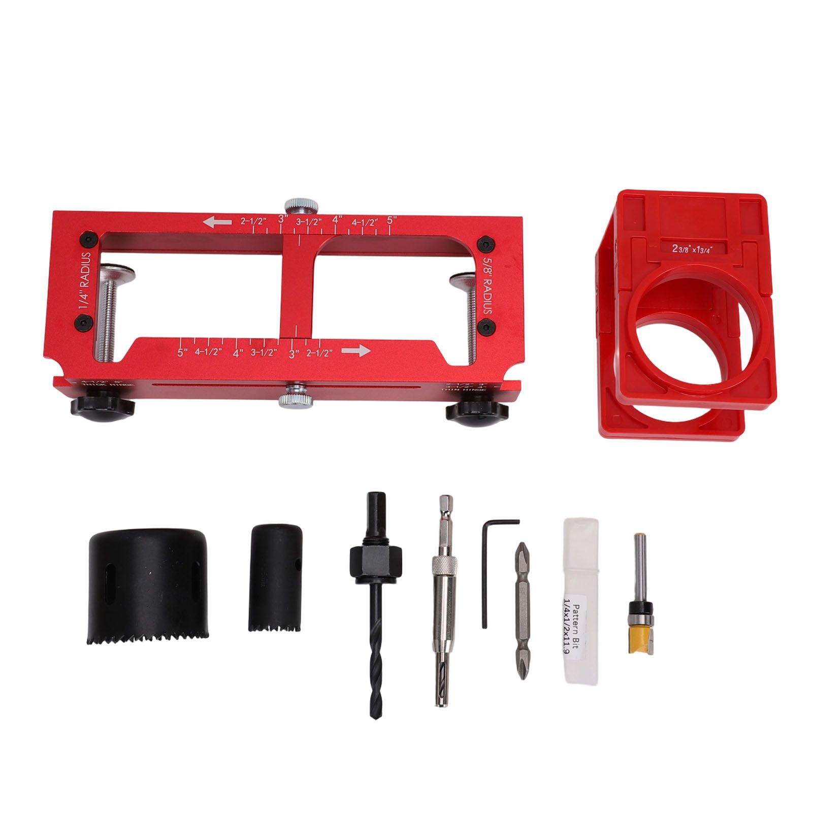 Door Hinge Jig and Lock Installation Kit Aluminum Alloy Plastic Door Hole view 3