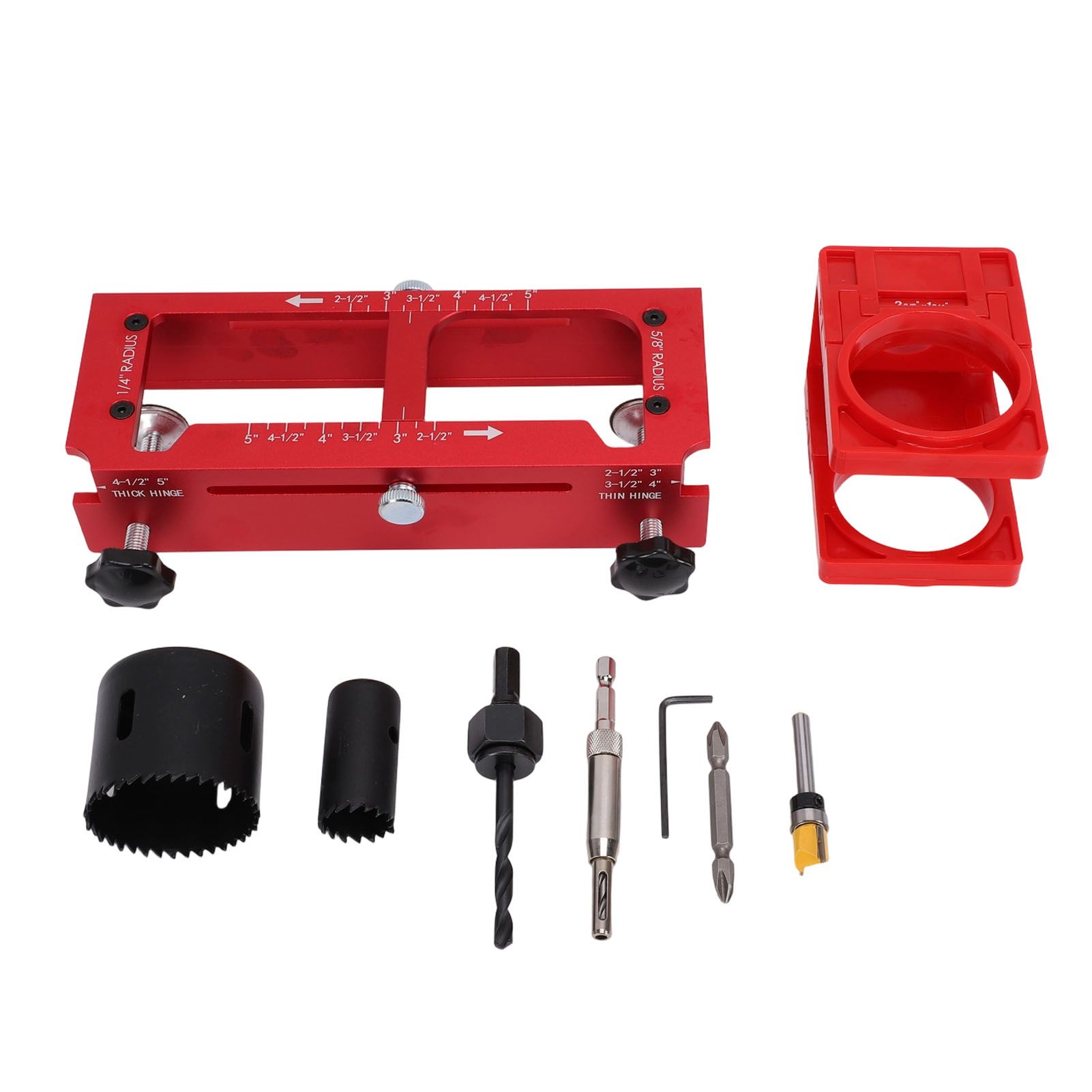 Door Hinge Jig and Lock Installation Kit Aluminum Alloy Plastic Door Hole view 8