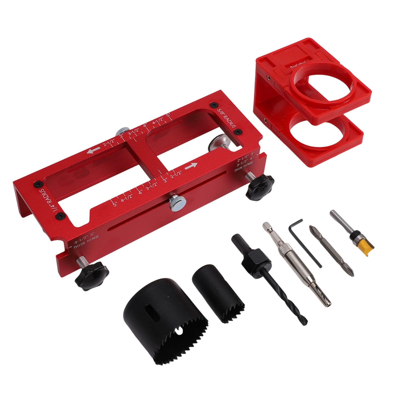 Door Hinge Jig and Lock Installation Kit Aluminum Alloy Plastic Door Hole view 9
