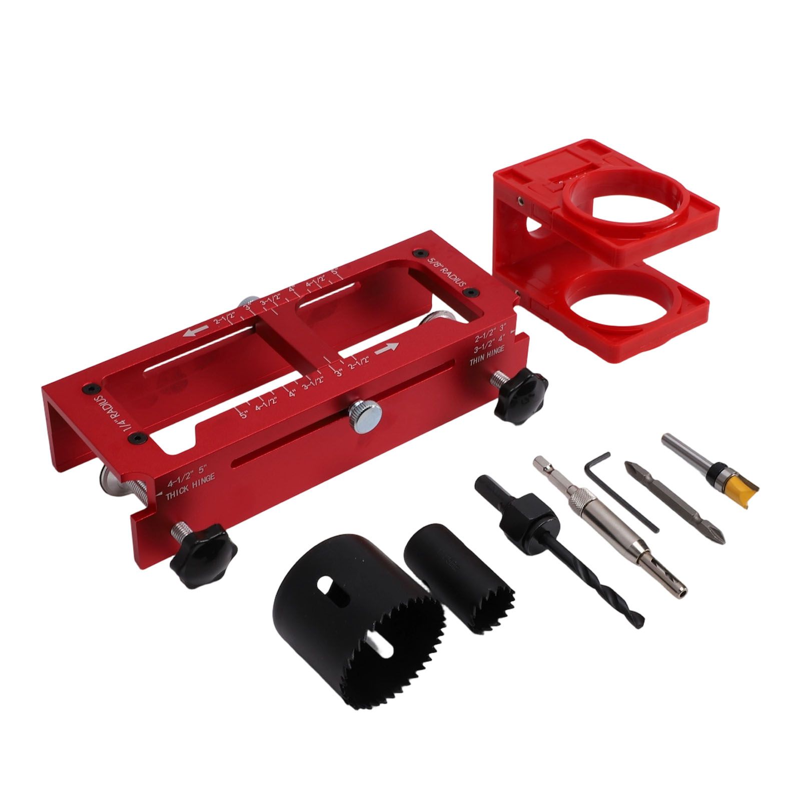 Door Hinge Jig and Lock Installation Kit Aluminum Alloy Plastic Door Hole view 10