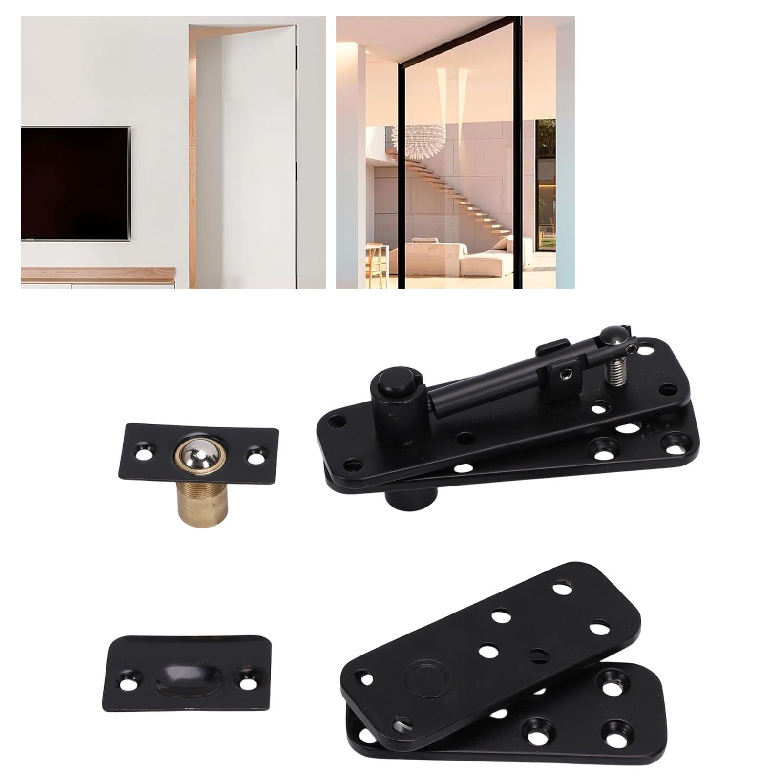 Concealed Pivot Hinge 570lbs Load Bearing 360 Degree Rotation Heavy Duty view 12