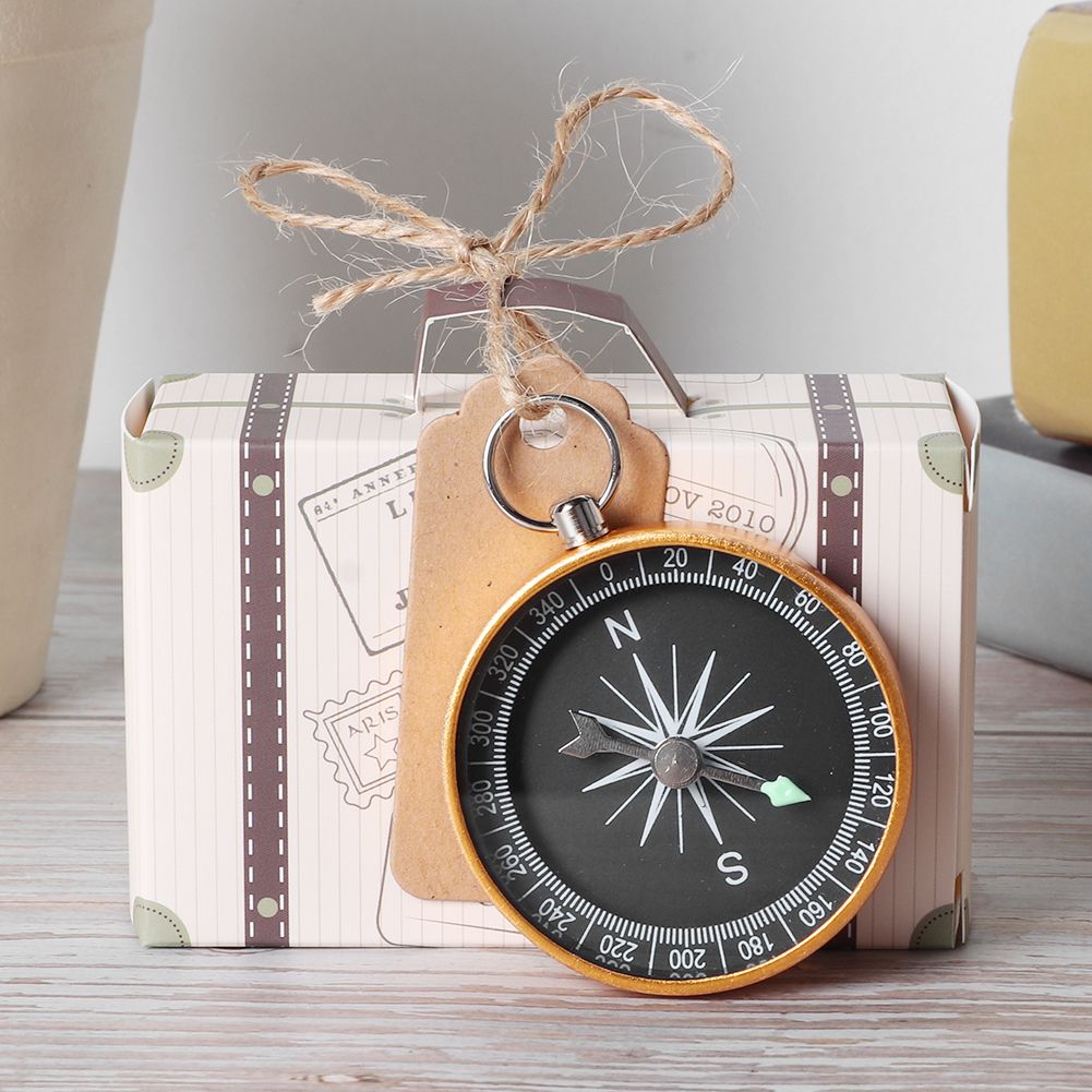 20Pcs Wedding Gift Box Candy Boxes with Compass and Kraft Tags for Travel view 4