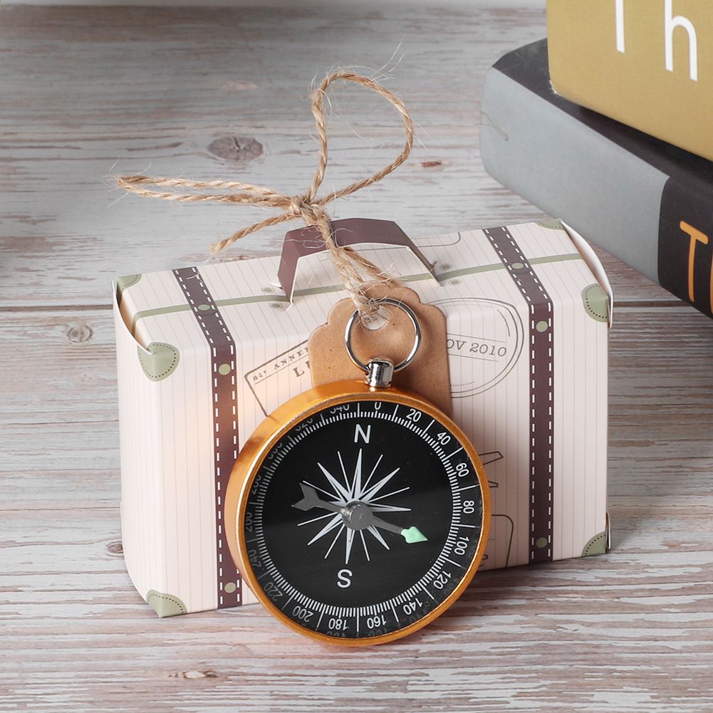 20Pcs Wedding Gift Box Candy Boxes with Compass and Kraft Tags for Travel view 5