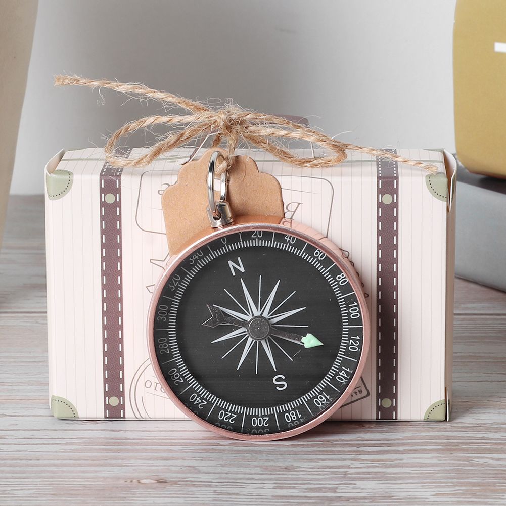 20Pcs Wedding Gift Box Candy Boxes with Compass and Kraft Tags for Travel view 4