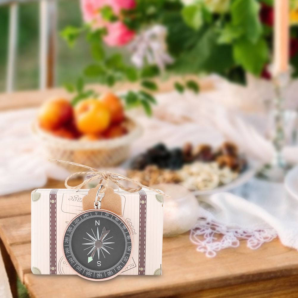 20Pcs Wedding Gift Box Candy Boxes with Compass and Kraft Tags for Travel view 6