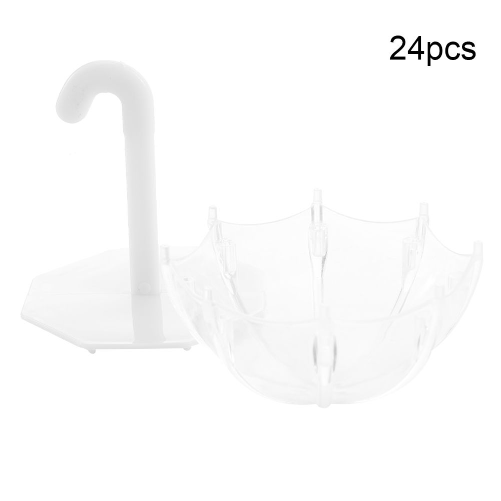 24Pcs Innovative Umbrella Shape Plastic Candy Box Container for Wedding Baby view 2