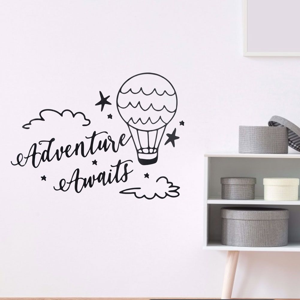 Cute Cartoon Clouds and Balloon Wall Sticker Removable Wall Paper Living Room view 5
