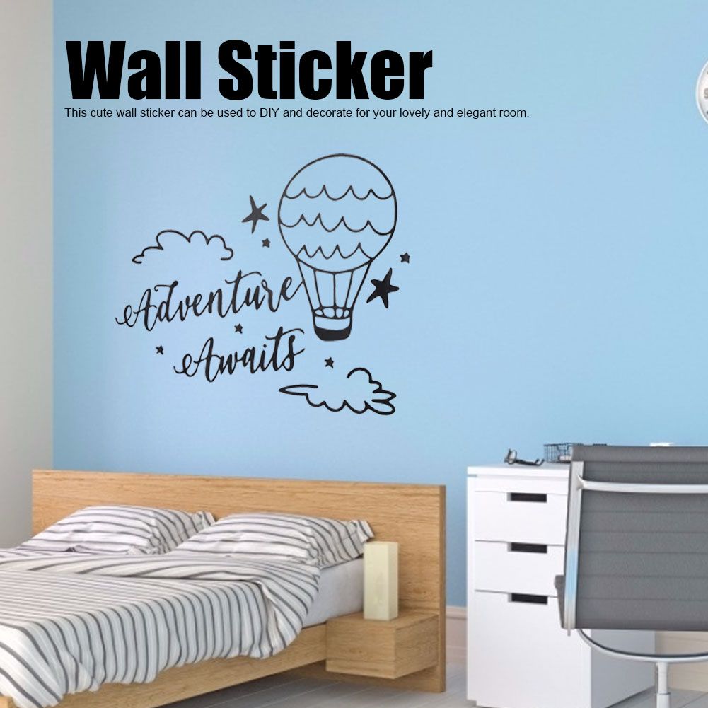 Cute Cartoon Clouds and Balloon Wall Sticker Removable Wall Paper Living Room view 7