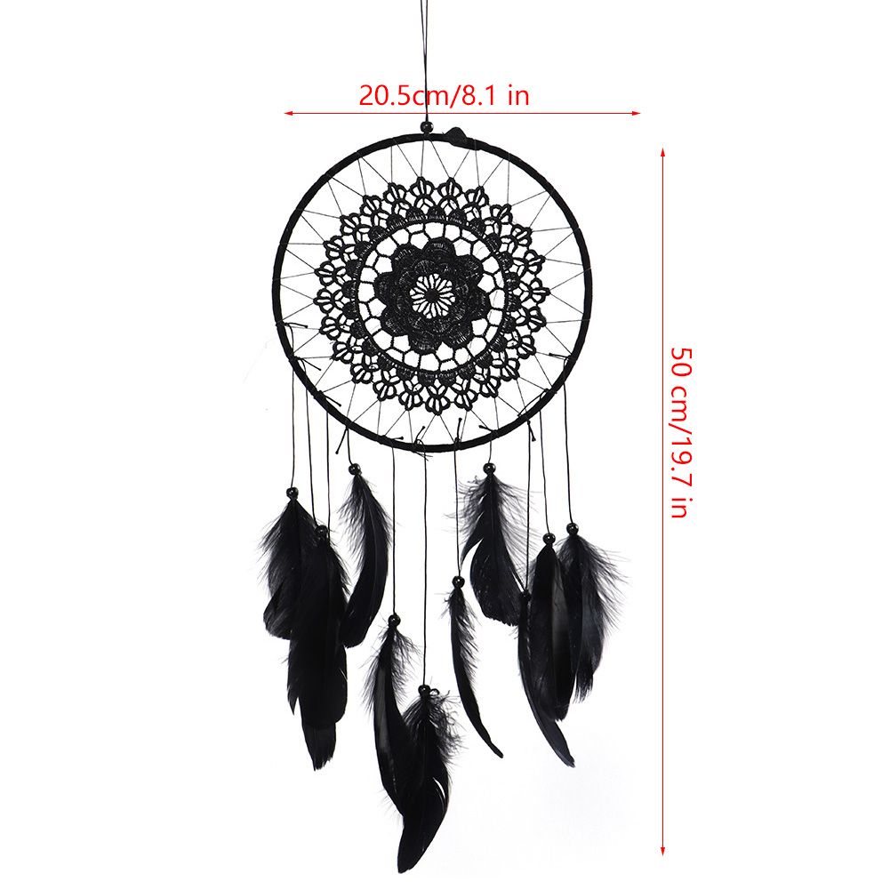Home Party Decoration Wall Hanging Lace Dreamcatcher Pendant Feather view 9