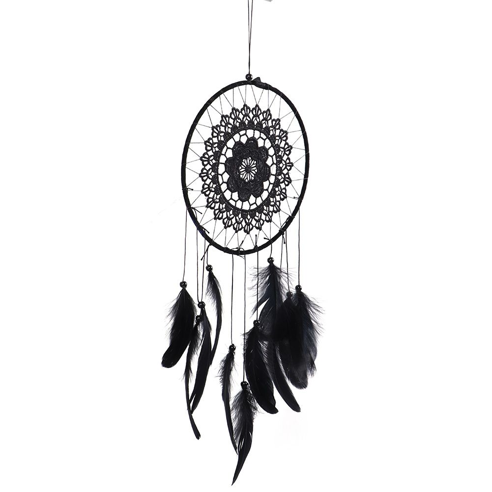 Home Party Decoration Wall Hanging Lace Dreamcatcher Pendant Feather view 11
