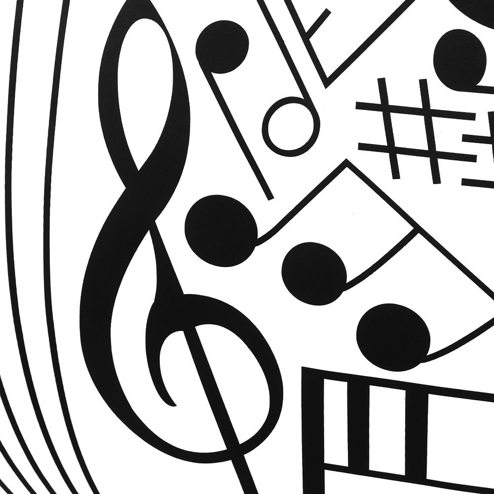 2Pcs Household Music Note Wallpaper Sticker DIY Wall Stickers for Home Decoration view 7
