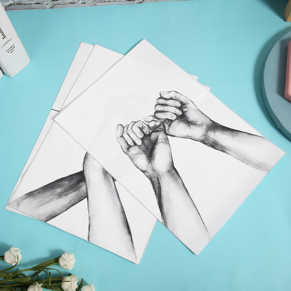 3Pcs 21x30cm Simple Abstract Drawing Hand Letter Wall Art Canvas Painting view 8