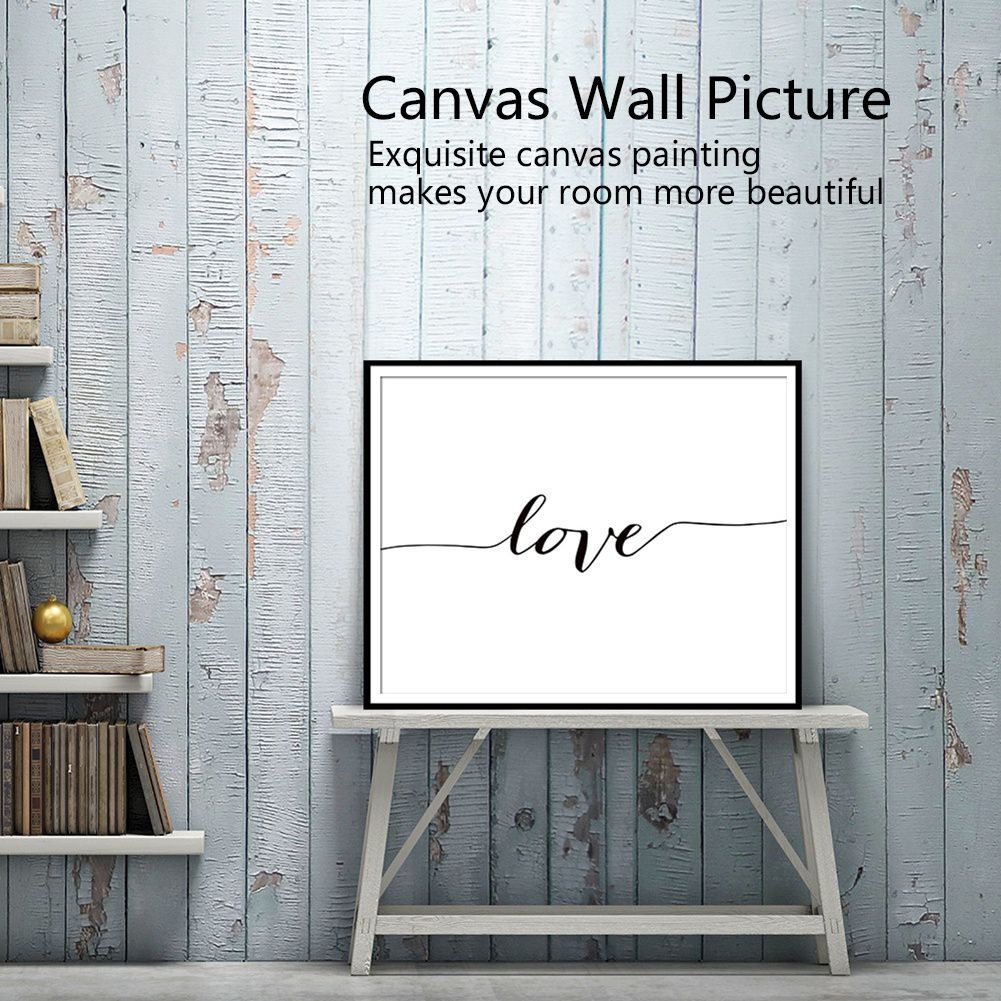 3Pcs 21x30cm Simple Abstract Drawing Hand Letter Wall Art Canvas Painting view 9