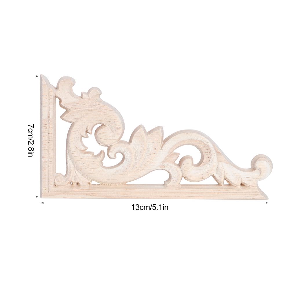 4Pcs European Style Vintage Wood Carving Corner Applique Decal Home Furniture view 8