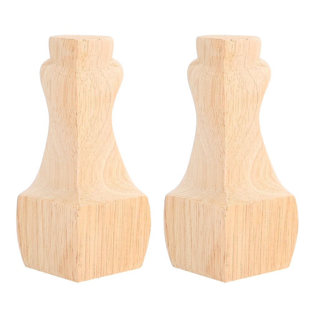 2PCS Wood Carved Furniture Leg Replacement for Coffee Table Chair Cabinet Sofa view 7