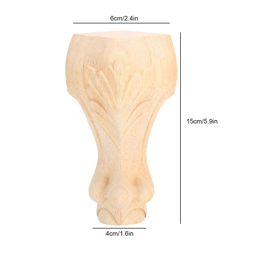 2PCS Wood Carved Furniture Leg Replacement for Coffee Table Chair Cabinet Sofa view 9