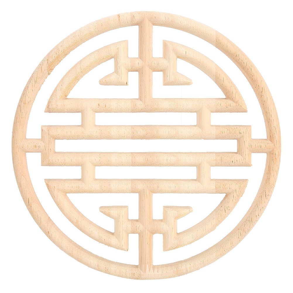 Chinese Vintage Style Wood Carved Applique Wooden Carving Decal Furniture view 2