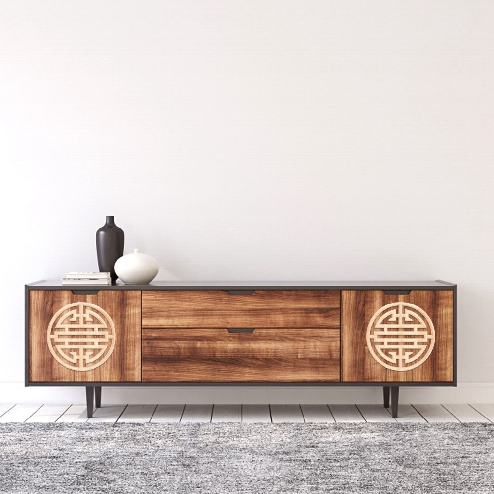 Chinese Vintage Style Wood Carved Applique Wooden Carving Decal Furniture view 4