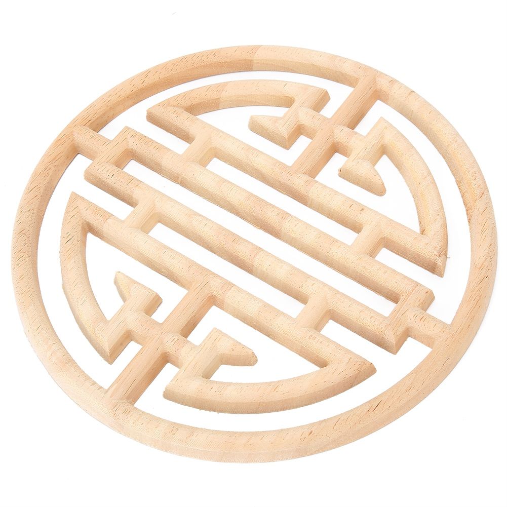 Chinese Vintage Style Wood Carved Applique Wooden Carving Decal Furniture view 5