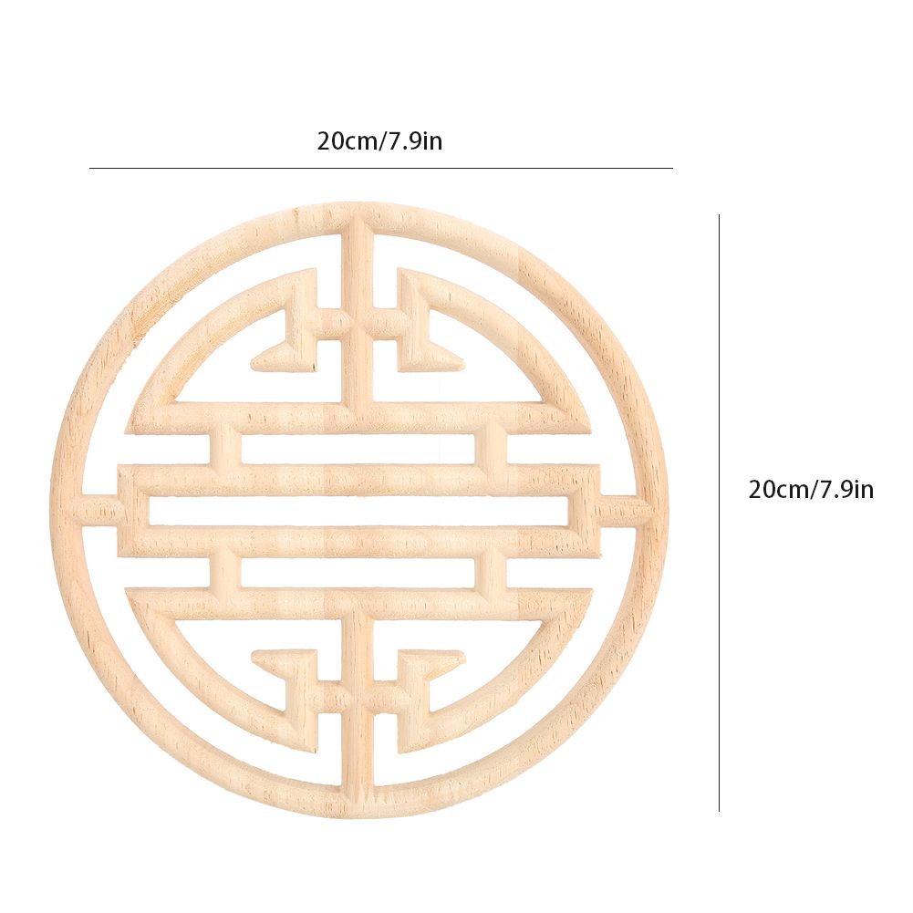 Chinese Vintage Style Wood Carved Applique Wooden Carving Decal Furniture view 10
