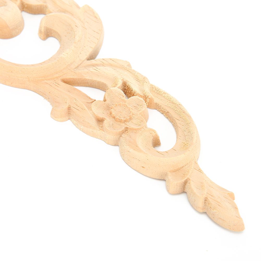 European-Style Wood Flower Carving Applique Furniture Home Wall Decorative view 9