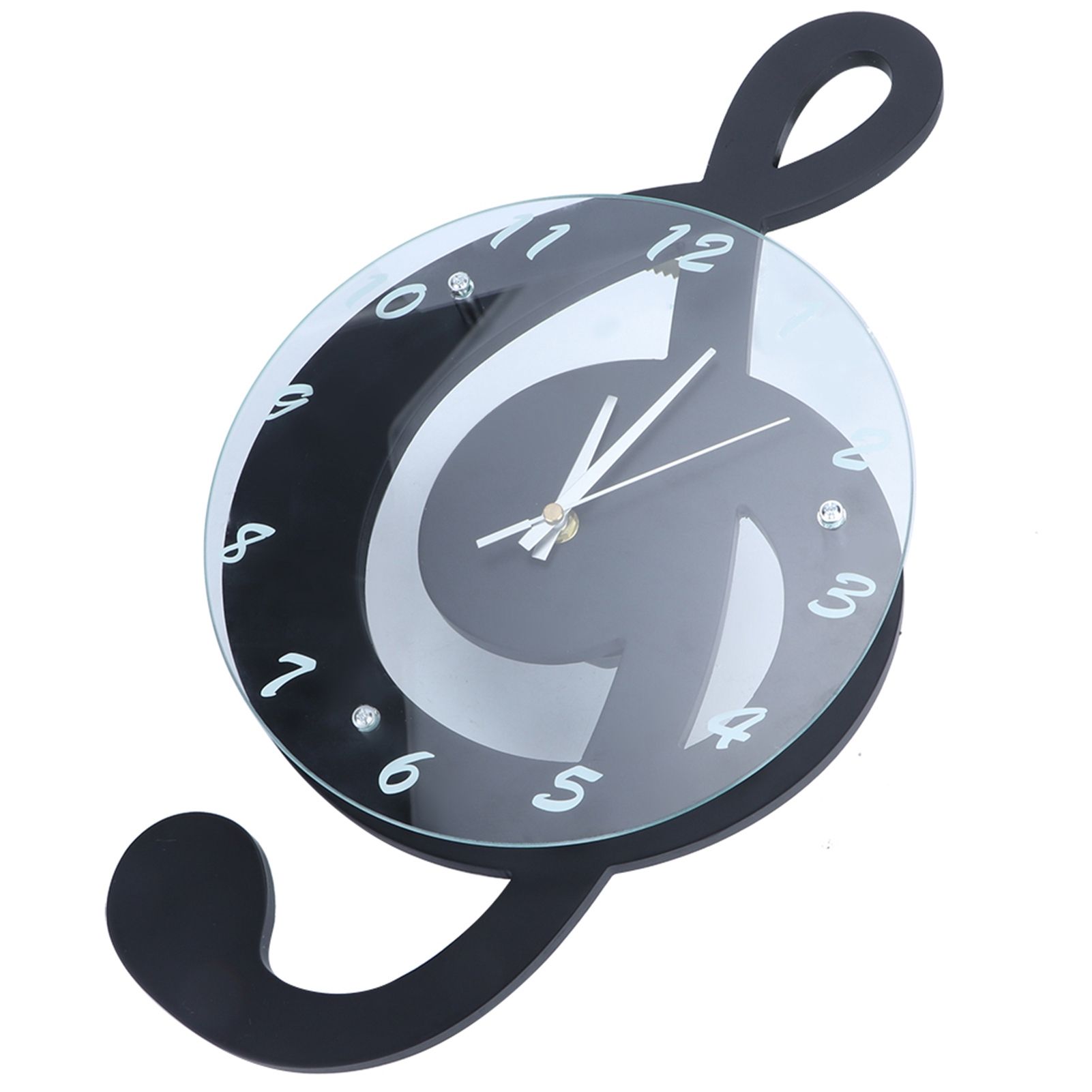 Innovative Musical Note Electronic Wall Clock Fashionable Silent Quartz Clock view 6
