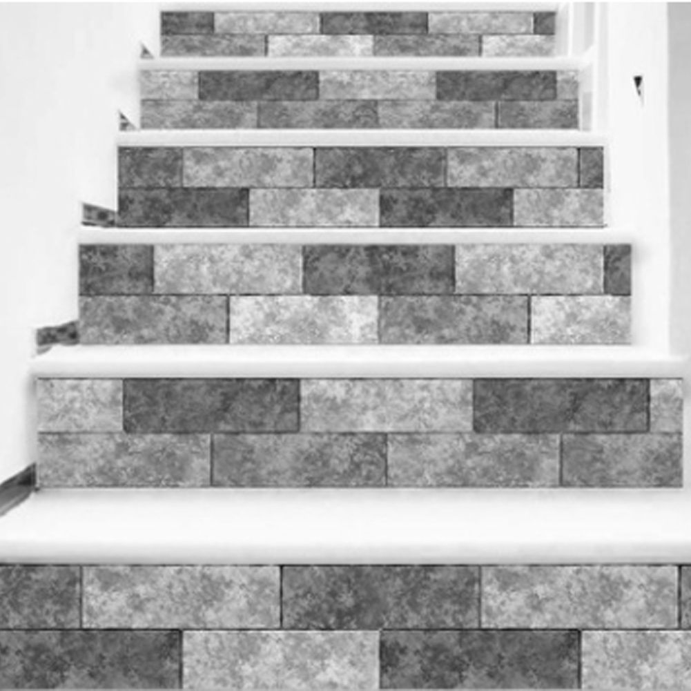 Simulation Brick Grain Pattern Stair Sticker Self Adhesive Wall Decal Floor — image 1
